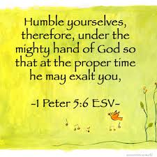 Monday Memory Verse 1 Peter 5 6 Simple Living Creative Learning