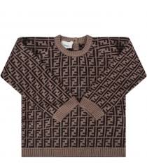A wide variety of fendi options are available to you Fendi Kids Maglia Marrone Per Neonati Con Doppie Ff Coccolebimbi