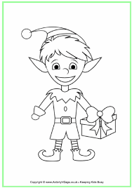 Free printable elf coloring pages for kids. Christmas Cute Girl Elf Coloring Pages Novocom Top