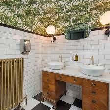 From delicate damasks to ditsy florals and the latest tropical patterns, bathroom wallpaper can prove a quick and easy way to dial up designer style in your. Bathroom Wall Paper Small Bathroom Bathroom Wallpaper Ideas Trendecors