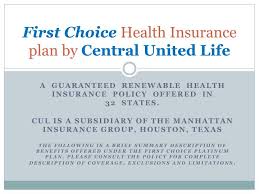 United life was founded in 1962 and has grown into one of the most admired life insurance providers in the u.s. Ppt First Choice Health Insurance Plan By Central United Life Powerpoint Presentation Id 1591480