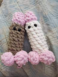 Made to Order Two Toned Amigurumi Penis Crochet Cock Gag - Etsy