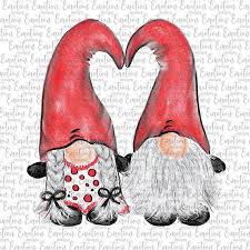 Watercolor Valentine Gnomes Original Art Instant Download Etsy In 2021 Valentines Watercolor Valentines Art Gnomes Crafts