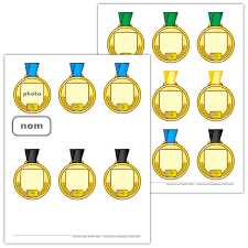 Les plus jeunes peuvent aussi imprimer le modèle de tête à modeler. Medailles Jeux Olympique Hiver Jeux Olympiques Olympiades