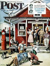 Coastal Post Office By Artist Stevan Dohanos Published By The Saturday Evening Post Maga Saturday Evening Post Covers Saturday Evening Post Norman Rockwell