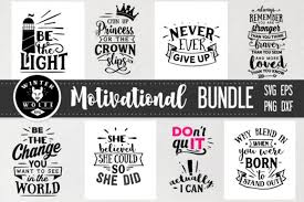 Download Motivational Bundle 8 Files Graphic By Winterwolfesvg Creative Fabrica SVG Cut Files
