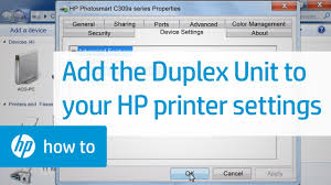 Check spelling or type a new query. Adding The Duplex Unit To Your Printer Settings Hp Youtube