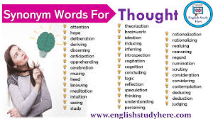 Https Englishstudyhere Com Synonyms Synonym Words For Thought English Study Other Ways To Say Teaching The Alphabet