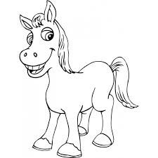 Disegno Di Piccolo Cavallo Da Colorare Per Bambini