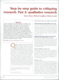 Examples of qualitative approaches include ethnography (immersing yourself. Http Medical Coe Uh Edu Download Step By Step Guide To Critic Qual Research Pdf
