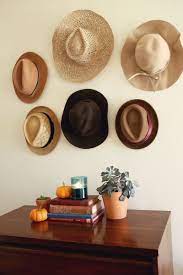 Try This Hats In Place Of Art A Beautiful Mess Home Decor Accessories Hanging Hats Home Decor
