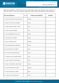 Present Continuous And Going To For Future Plans Exercises Pdf Be Going To And Present Continuous English Language Teaching Esl Lesson Plans Esl Activities
