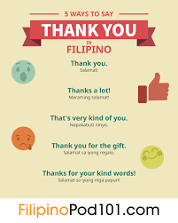 Most filipinas consider themselves ugly. How To Say Thank You In Filipino Filipinopod101