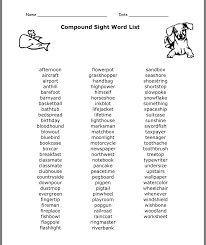 Pin By Susan Storm On Reading Skills Compound Words 2nd Grade Spelling Words 4th Grade Sight Words