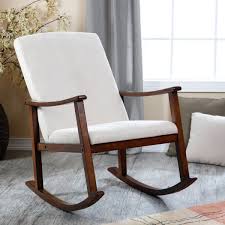 It is perfect for your nursery or any room in your home.it tall back is perfect for resting your head during those middle of the night feedings. Holden Modern Rocking Chair Upholstered Ivory Maybe For L S Room And Put Glider Into Modern Rocking Chair Rocking Chair Nursery Upholstered Rocking Chairs