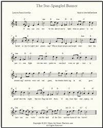 Best sellers for piano & guitar sheet music. Star Spangled Banner Free Sheet Music Lyrics For All Instruments