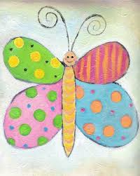 Colorful Butterfly Painting Acrylic On Canvas By Strawbridge 25 00 Kids Canvas Art Kids Canvas Painting Butterfly Painting
