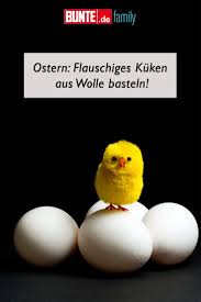 Ostern Flauschiges Kuken Aus Wolle Basteln Ostern Flauschig Basteln
