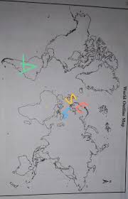 Outline blank world map with medium borders, transparent continents and oceans. Locate The Following In The World Map Spain England America Holland Brainly In