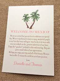 Wedding Welcome Letters Palm Tree Welcome Letter Destination Etsy Wedding Welcome Letters Destination Wedding Favors Destination Wedding Planning