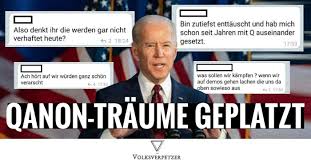 Biden Vereidigt So Verzweifelt Reagieren Die Qanon Trump Fans In Deutschland Volksverpetzer