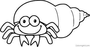 They especially like old whelk shells. Hermit Crab Coloring Pages Coloringall