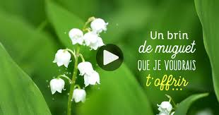 Bouquet de fleurs de muguet. Ma Carte Un Brin De Muguet Que Je Voudrais T Offrir