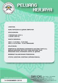 Jubah pelajar tahfiz sekolah menengah islam iqkl. Peluang Kerjaya Di Smi Iqkl Jawatan Sek Men Islam Iqkl Facebook