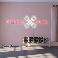 Fitness Club Neon Light Neon Led Sign Neon Light Gym Fitness Club Neon Neon Signs