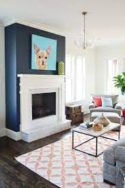 Keep the wallpaper confined to panels around the fireplace and the rest of the room. Pin On A Splash Of Color