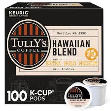Making sure to give you a quality cup of kona coffee every time. Tully S Coffee Hawaiian Blend K Cup Pods 100 Ct Sam S Club