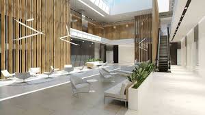 Lobby Hall Foyer Office Commercial Business Scene Interior 3d Model Max Obj Fbx Stl 3dm Office Interior Design Commercial And Office Architecture Lobby Design