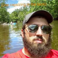 The River Raisin looks like it's running dry. This is the view of the dam  near the Old Mill in Dundee.