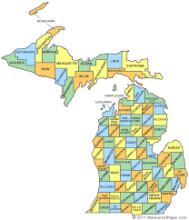 Michigan County Map Printable Printable Michigan Maps | State Outline, County, Cities