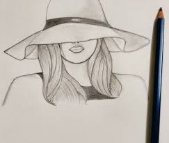 I always try to show the easiest way of drawing and painting. Lady With Hat Painting Art Projects My Drawings Drawings