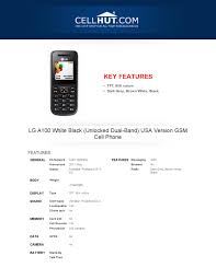 LG A100 White Black (Unlocked Dual-Band ...