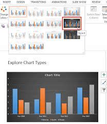 chart styles in powerpoint 2013 for windows