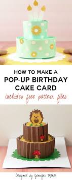 I've cut mine in half. How To Make A Pop Up Birthday Cake Card Jennifer Maker Birthday Cake Card Birthday Card Pop Up Birthday Cards Diy