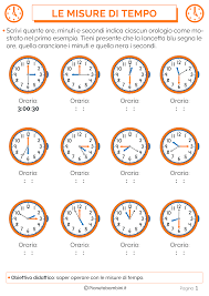 Misura tempo di l.g., seguita da 194 persone su pinterest. Tabella Ed Esercizi Sulle Misure Di Tempo Pianetabambini It