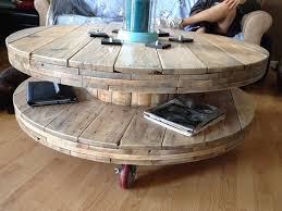 Spool Coffee Table Industrial Wheels Rustic Shelf By Oneupcycled 275 00 Spool Furniture Wooden Spool Tables Cable Spool Furniture