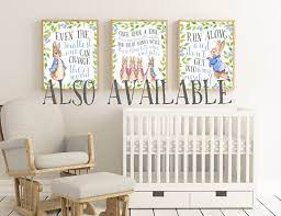 Peter Rabbit Wall Art Gender Neutral Nursery Decor Gender Neutral Baby Even The Smallest One Peter Rabbit Prints Beatrix Potter Nursery Peter Rabbit Nursery Gender Neutral Nursery Decor Beatrix Potter Nursery