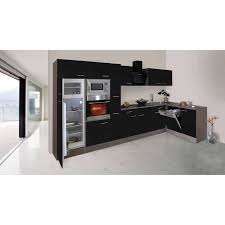 Ich habe online die respekta premium küche gekauft! Respekta Winkelkuche 370 Cm Schwarz Seidenglanz Eiche York Nachbildung Kaufen Bei Obi
