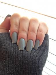 Coffin Shaped Black And Grey Acrylic Nails Nice Gray Coffin Shape Nails Acrylicnailart Coffin Shape Nails Rounded Acrylic Nails Nails