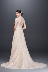 Lace Appliqued A Line Wedding Dress And Topper David S Bridal A Line Wedding Dress Bridal Gowns Vintage Bridal Gowns