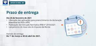 O valor da multa é de 1% ao mês sobre o valor do imposto de renda devido, calculado na declaração, mesmo que esteja pago. Imposto De Renda 2021 Prazo Para Entrega Tiago Nogueira