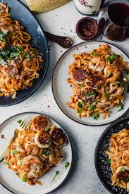 Seafood Pasta With Arrabiata Sauce Diala S Kitchen Recipe Arrabiata Sauce Seafood Pasta Tomato Dishes