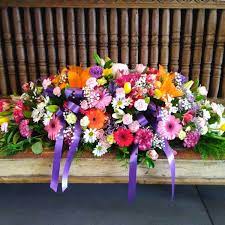 Design & print 70 colour order of service sheets. Flowers Funeral Arrangements Anton Brown Funerals Brisbane