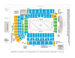 78 Organized Bobby Dodd Stadium Interactive Seating Chart