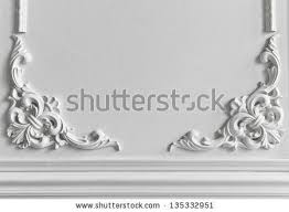 Beautiful Ornate White Decorative Plaster Moldings In Studio Stock Photo Decorative Plaster Decorative Mouldings Decor