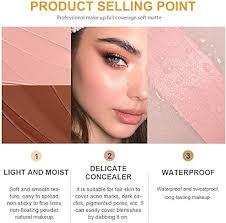 Amazon.com: Juego de 2 correctores con textura de color crema, para debajo  de los ojos, maquillaje de base facial impermeable, corrector de color,  tatuaje, 0.78 x 0.78 onzas F : Belleza y Cuidado Personal